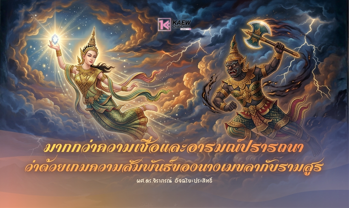 มากกว่าความเชื่อและอารมณ์ปรารถนา : ว่าด้วยเกมความสัมพันธ์ของนางเมขลากับรามสูร